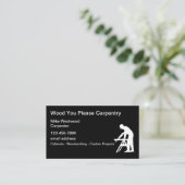 大工用の新しい名刺 名刺 (スタンド正面)