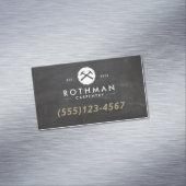 大工用ハンマー及び鋸建築ビジネスカー マグネット名刺 (インサイチュ)