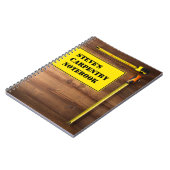 大工用パーソナライズされた手帳 ノートブック (左側)