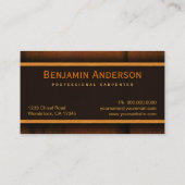 大工硬木木木製名刺 名刺 (裏面)