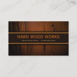 大工硬木木木製名刺 名刺