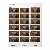 大工素朴差出人住所ラベル ラベル (フルシート)