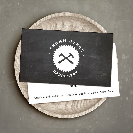 大工素朴建築名刺 名刺