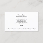 大工素朴建築名刺 名刺 (裏面)