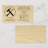 大工素朴木おもしろいSNS 名刺 (正面/裏面)