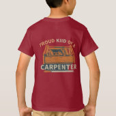 大工誇りを持ったのTシャツの子 Tシャツ (裏面)