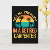 大工退職したがもう問題ない カード (黄色い花)