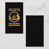 大工退職プランファザーウッドワーカーパパ 名刺 (正面/裏面)
