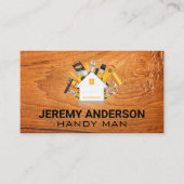 大工道具とホーム建築 名刺 (正面)