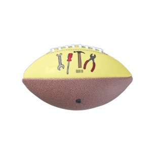 大工道具の漫画イラストレーション アメリカンフットボール