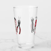 大工道具の漫画イラストレーション タンブラーグラス (左)