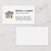 大工道具ホームの改修 予約カード (正面/裏面)