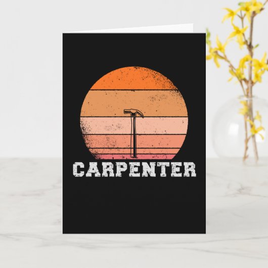 大工 カード (黄色い花)