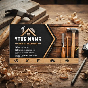 大工 ハンディマン Carpentry 木工  名刺