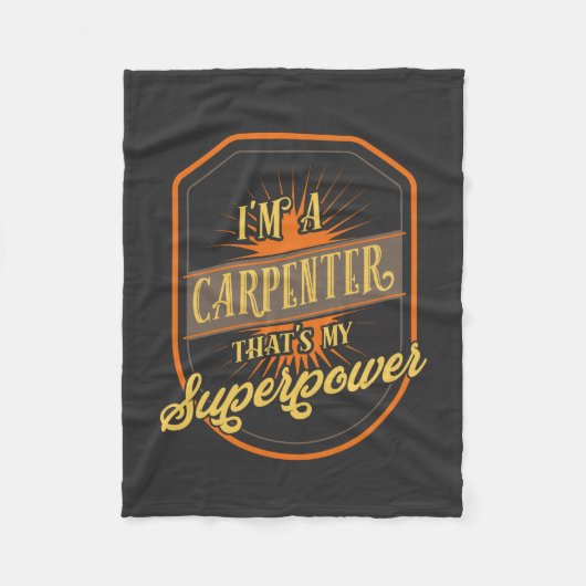 大工 フリースブランケット (正面)