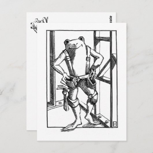 大工 ポストカード (正面/裏面)