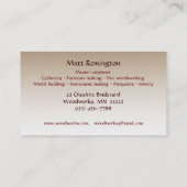 大工 名刺 (裏面)