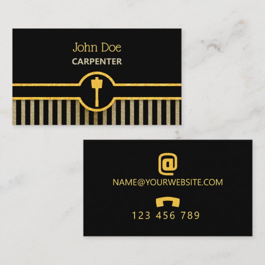 大工 名刺 (正面/裏面)