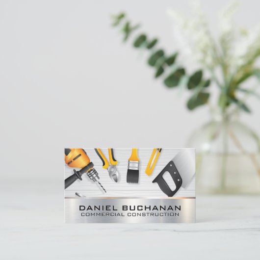 大工 |建物ツール 名刺 (スタンド正面)