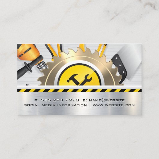 大工 |建物ツール 名刺 (裏面)