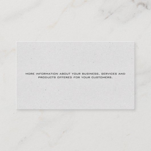 大工 | 建築作業者 | ハウス 名刺 (裏面)