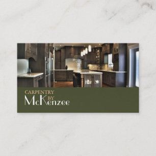 大工、建築工場、木材床材 名刺