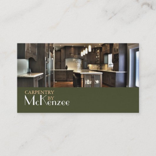 大工、建築工場、木材床材 名刺 (正面)