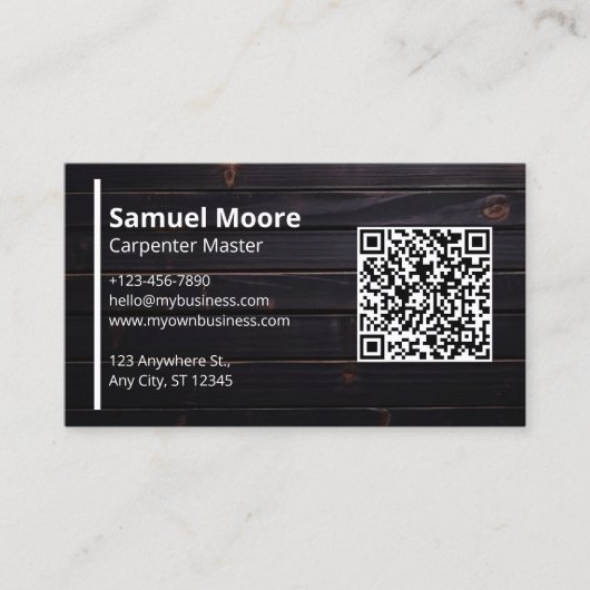 大工QRコード 名刺 (正面)