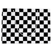 大市松模様に抱き枕 ラージペーパーバッグ (裏面)