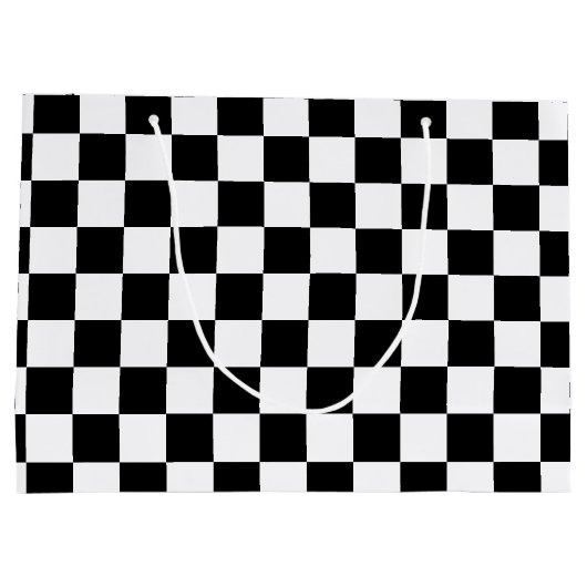 大市松模様に抱き枕 ラージペーパーバッグ (裏面)