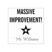 「大幅な改善！」 +教育者カスタム名 ラバースタンプ (インプリント)