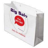 大幅割引オファー週末限定会社店舗利用規約 ラージペーパーバッグ (裏面アングル)