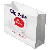 大幅割引オファー週末限定会社店舗利用規約 ラージペーパーバッグ (正面アングル)