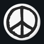 大平安のシンボル マグネット<br><div class="desc">チョーク効果オリジナルから作成され、最大の影響を与える大きなベクトル図形に変換された大きな粗い手描き平和シンボル。</div>