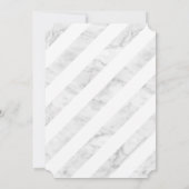 大年齢数大理石30モダン金ゴールドグリッター 招待状 (裏面)