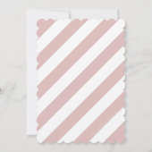 大年齢番号40モダン金ゴールドグリッターブルーチピンク 招待状 (裏面)