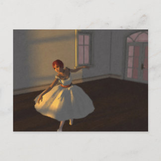 大広間でのダンサー ポストカード