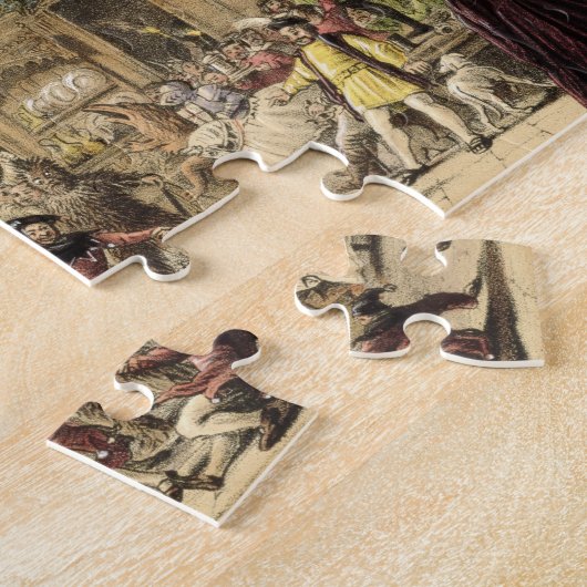 大広間の十二夜の宴、Haddon Hal ジグソーパズル (側面)