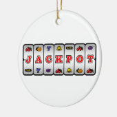 大当たりのスロットマシンのオーナメント(ライト) セラミックオーナメント (左)