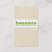 大当たりの垂直紙の名刺 名刺 (裏面)