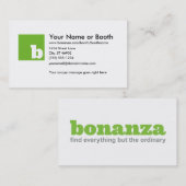 大当たりの白い名刺 名刺 (正面/裏面)