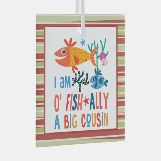 大従兄弟のO-FISHの仲間は大従兄弟のクリスマス ガラスオーナメント (正面右)