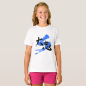 大志/野心　日本語の書道 Tシャツ (正面フル)