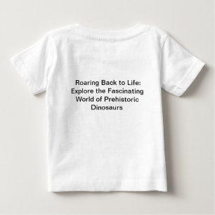 🦕大恐竜の過去時代を解き放つ ベビーTシャツ