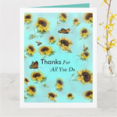 大感謝していきな カード (黄色い花)