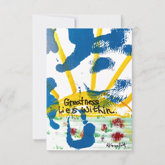 大成は内に在り サンキューカード (正面)