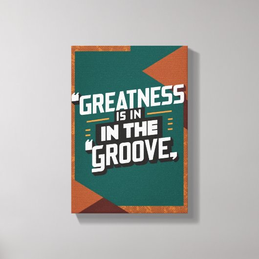 大成は前途に就いた キャンバスプリント (正面)