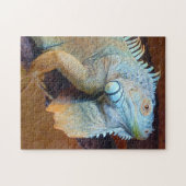 大成緑色イグアナトカゲ ジグソーパズル (横)