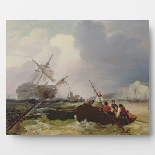 大戦救援に向かうボート フォトプラーク (正面)