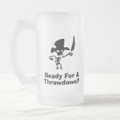 大打撃を受ける準備ができている海賊 フロストグラスビールジョッキ (左)